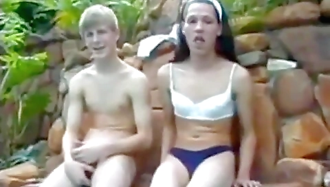 A big ass babe is playing a big game in front of the camera