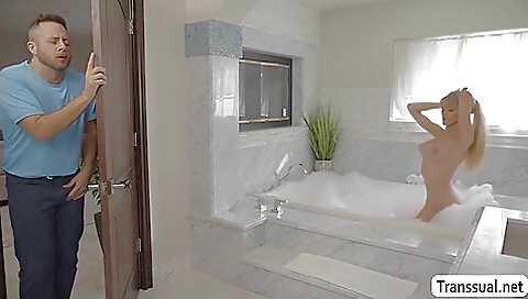 Blonde slut gets her ass pounded hard in this hd vid