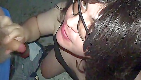 Brunette is getting double drunk by two stepdaddies