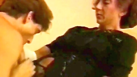 Busty brunette is getting fucked and her pussy teased